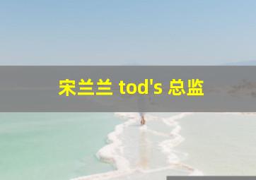 宋兰兰 tod's 总监